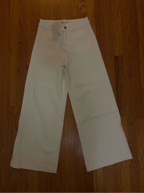Alter’d State Barrel-Leg White Jeans